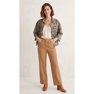 Realistic Camo Raw Hem 3/4 Sleeve Gorpcore Trucker Denim Jacket- Sz M